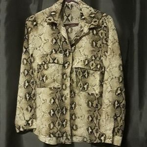 Brand New never worn snake skin blouse.